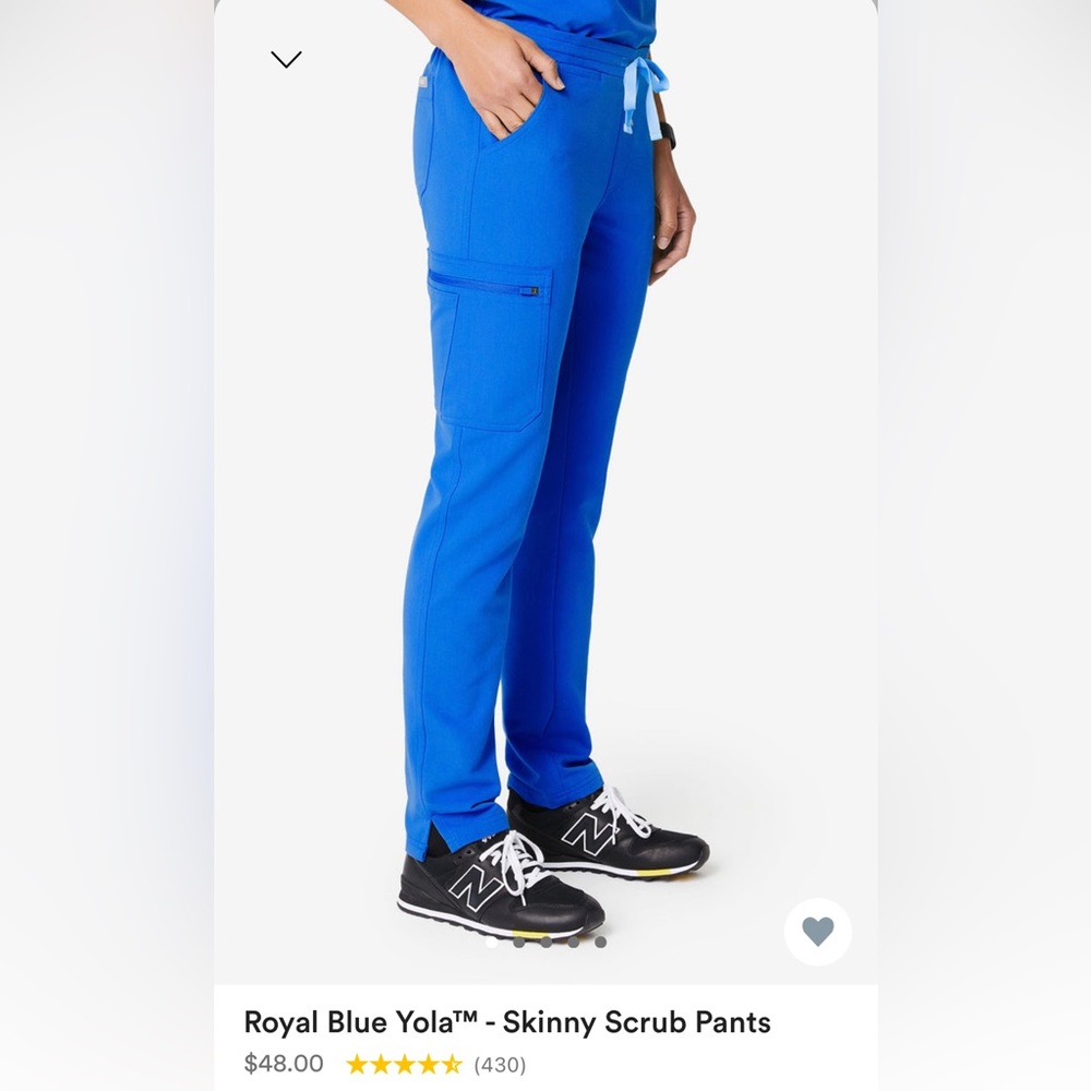 FIGS royal blue scrub pants size XS